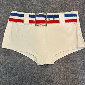 Vintage Men’s Stretch Shorts with Belt – Fits Like Size 28